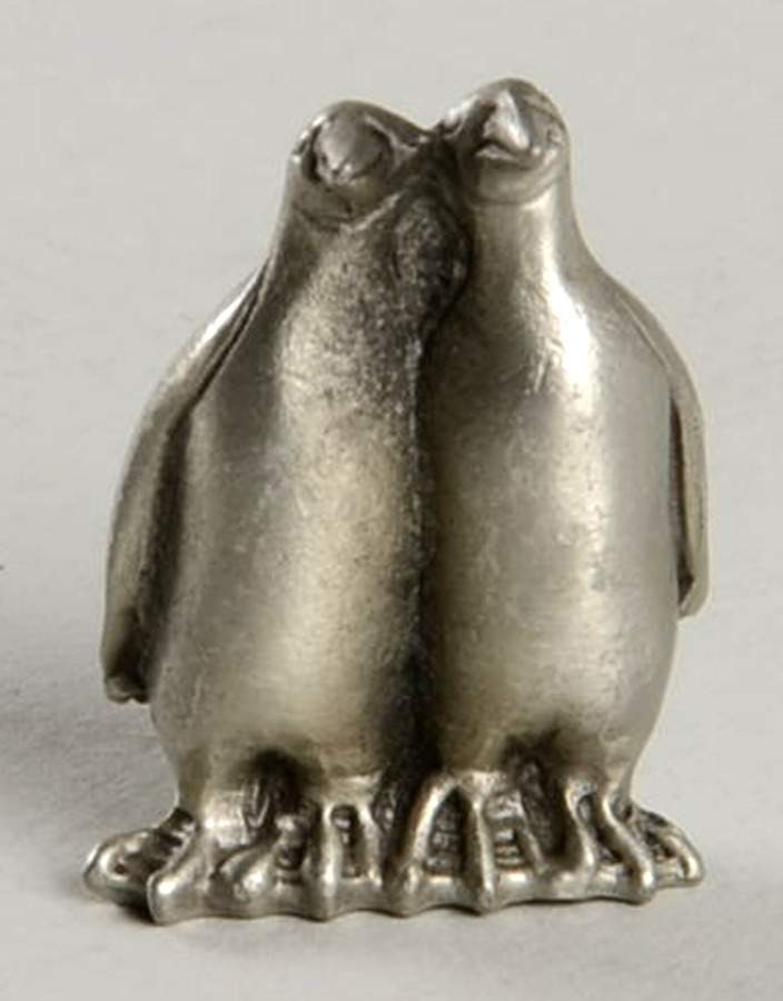 Noah's Ark Penguin Pair - No Box by Hudson Pewter-1