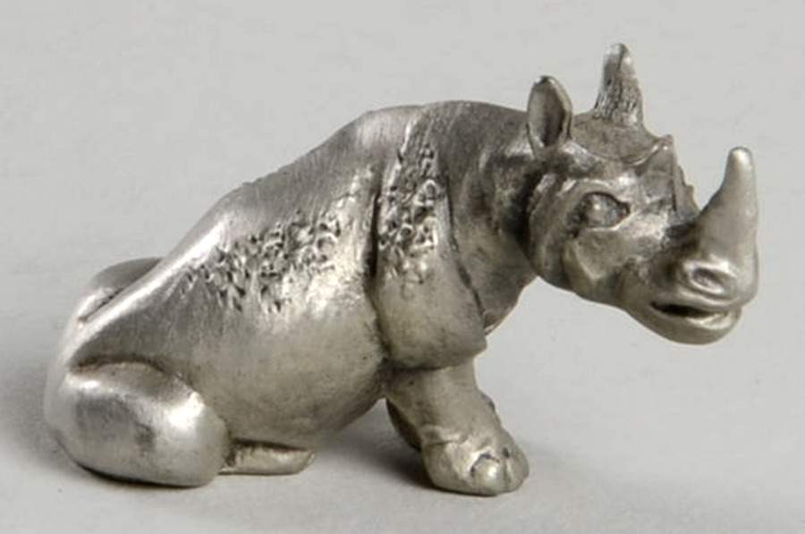 Noah's Ark Female Rhino - No Box by Hudson Pewter-1