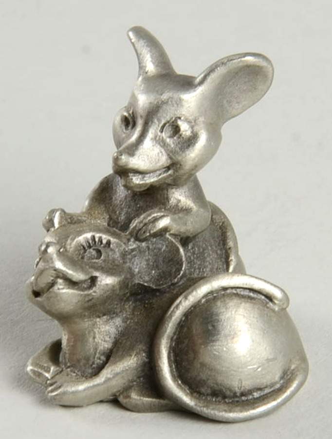 Noah's Ark Mice Pair - No Box by Hudson Pewter-1