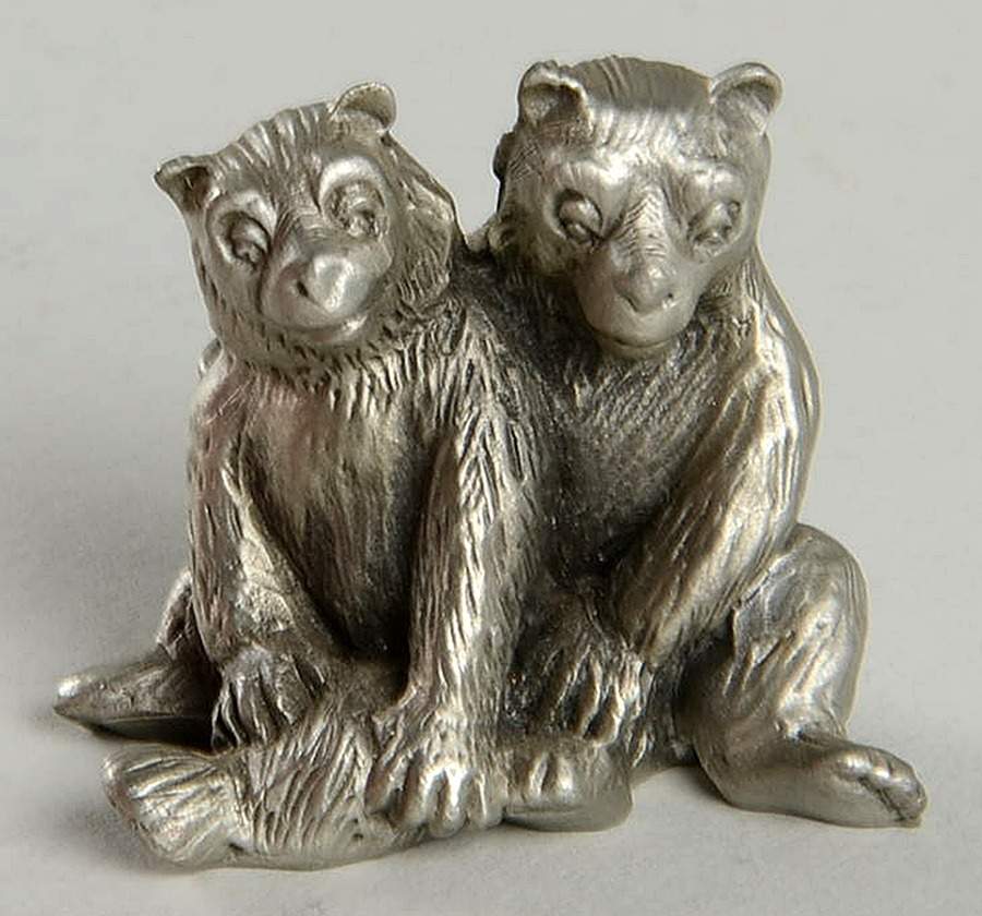 Noah's Ark Panda Pair - No Box by Hudson Pewter-1