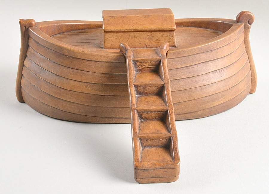 Noah's Ark The Ark-Wooden - No Box by Hudson Pewter-1
