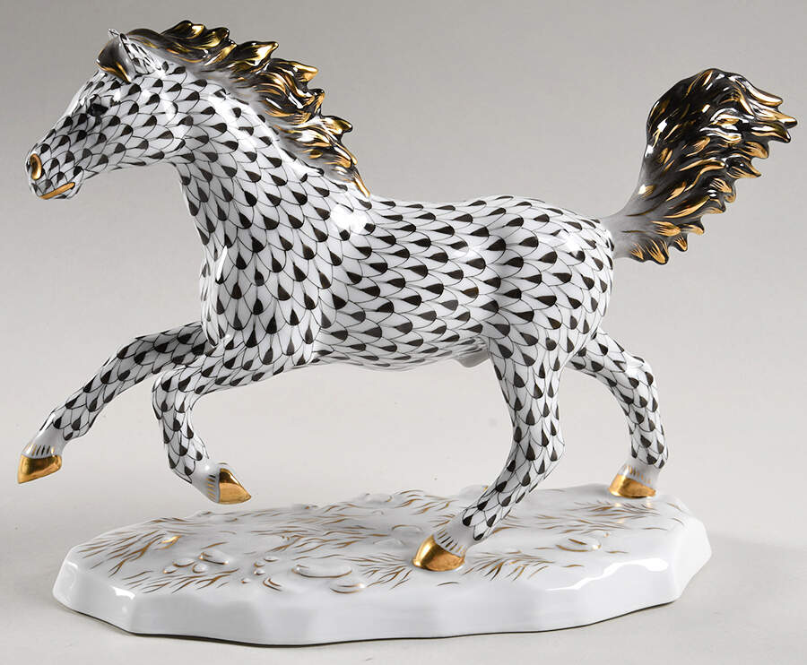 Kingdom Classic Stallion-Black - No Box 2e by Herend-1