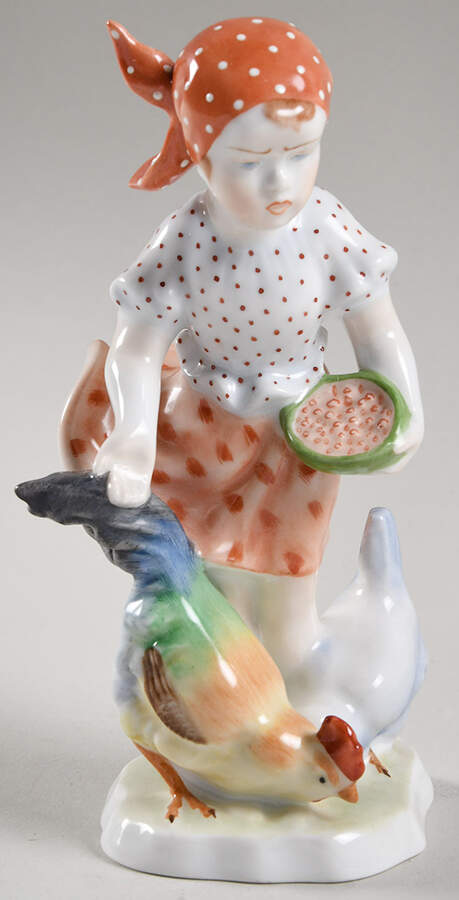 Children Tiny Litte Girl - No Box by Herend-1