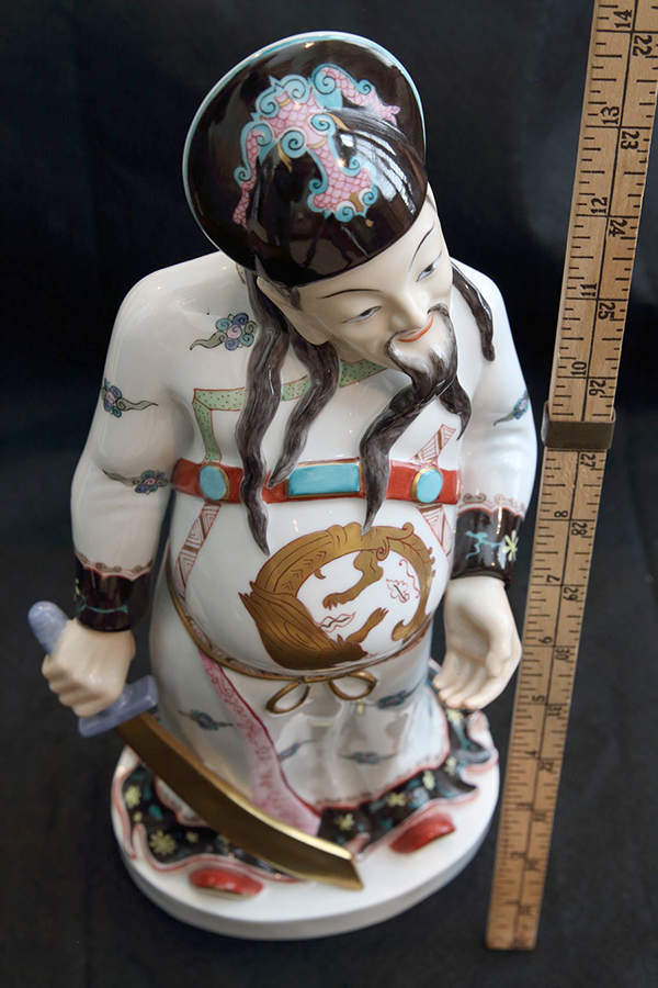 Asian Mandarin With Sword-Natural White - No Box by Herend-1