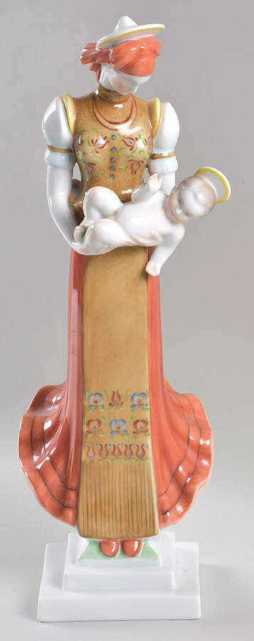 Religious Peasant Madonna - No Box by Herend-1