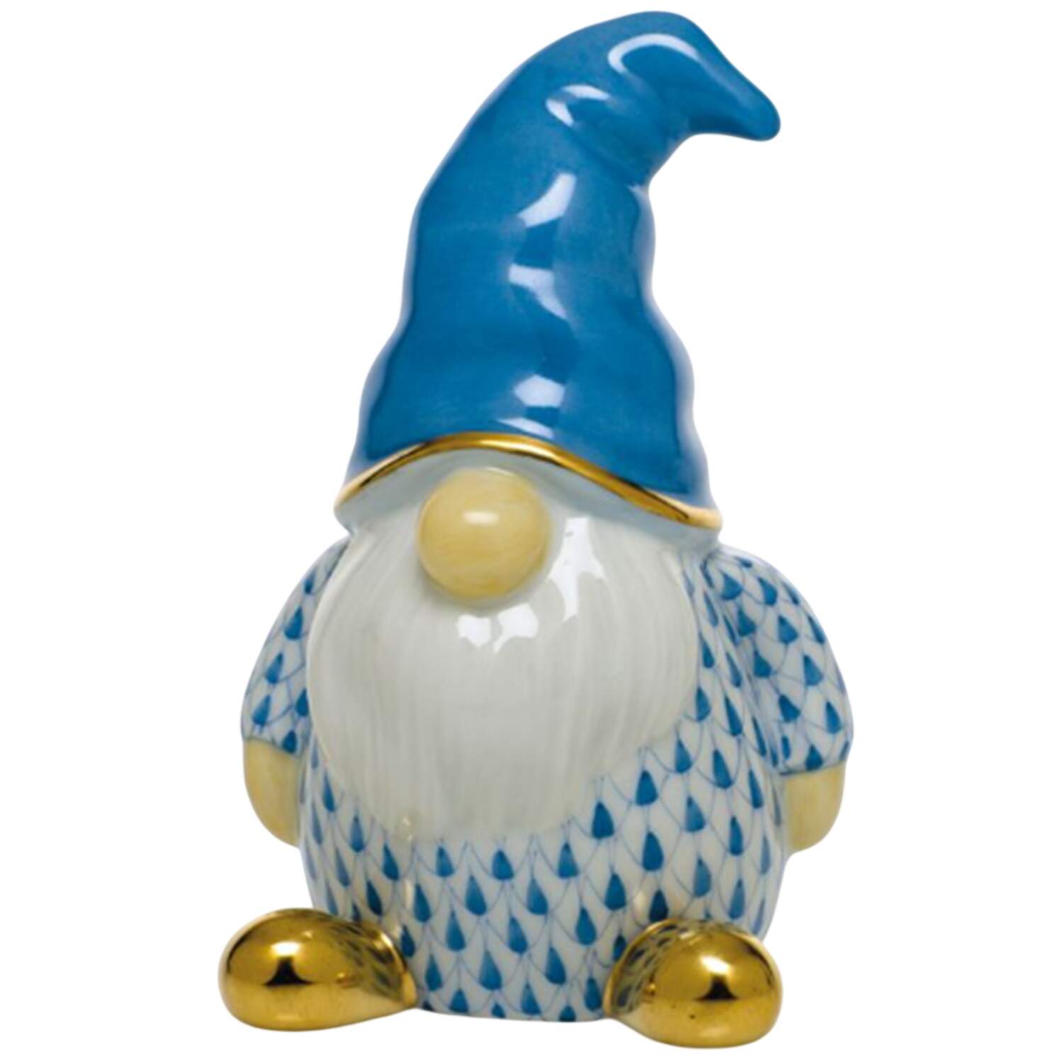 Myths and Legends Gnome-Blue - No Box by Herend-1