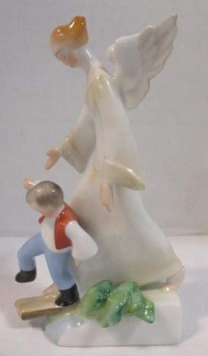 Traditional Hungarian People Guardian Angel - No Box by Herend-1