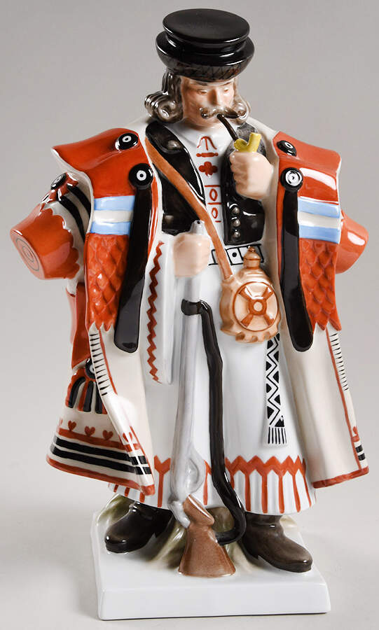 Traditional Hungarian People Brigand Of The Bakony - No Box by Herend-1
