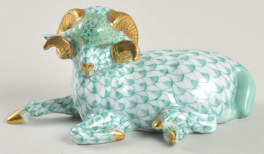 Rams Ram-Green - No Box by Herend-1