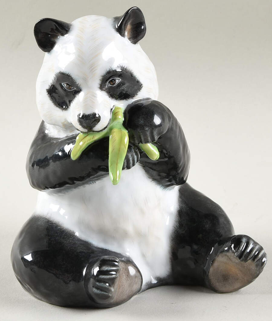 Bears Panda-Natural - No Box by Herend-1