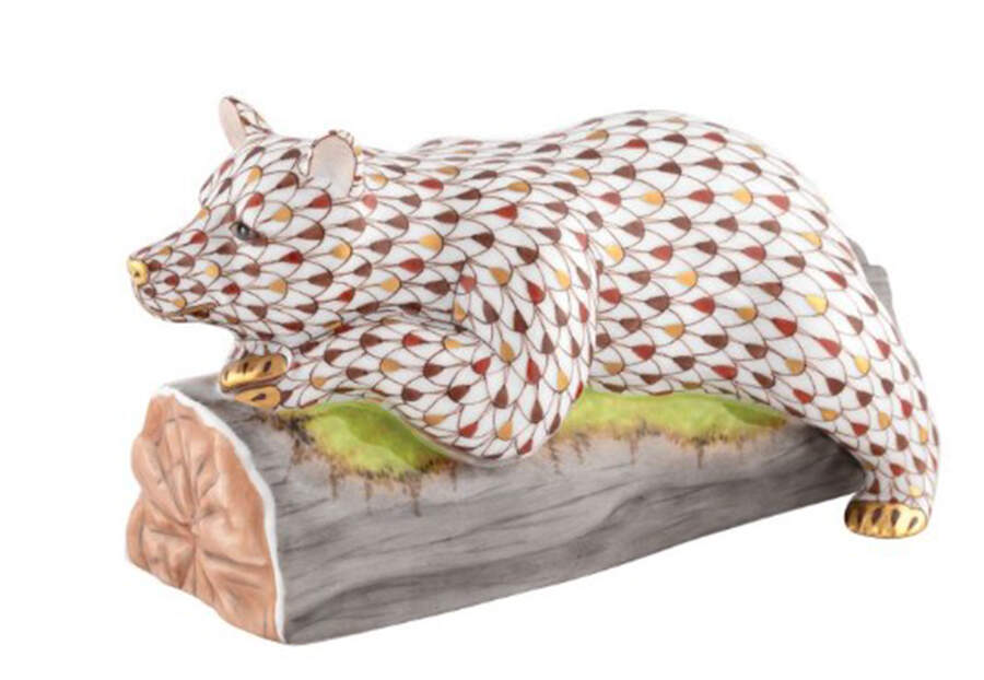 Bears Napping Bear- Multicolor - No Box by Herend-1