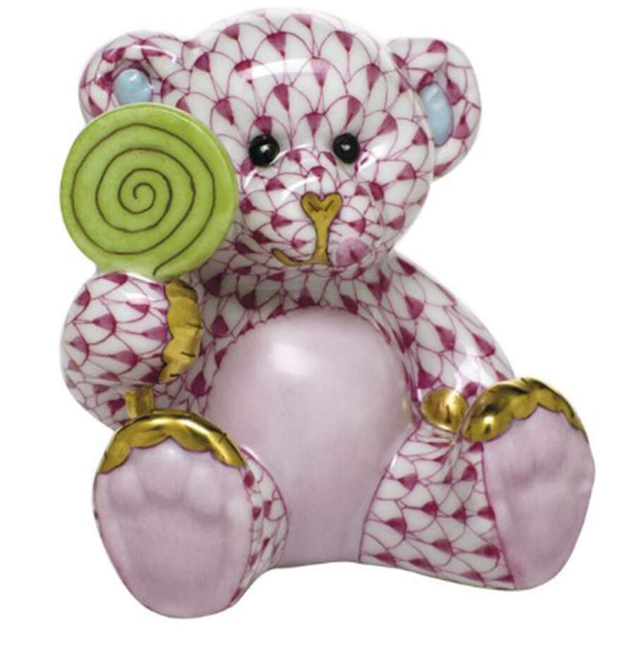 Childrens's Gifts & Toys Sweet Tooth Teddy-Raspberry - No Box by Herend-1
