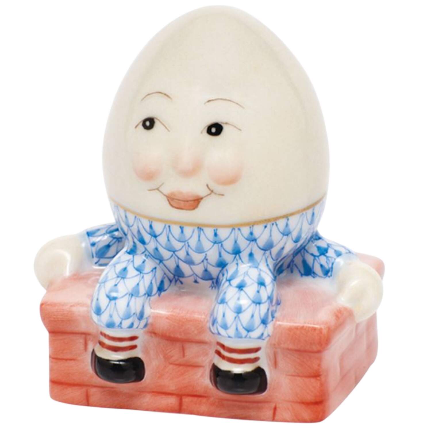Nursery Rhymes-Fairy Tales Humpty Dumpty-Blue - No Box by Herend-1