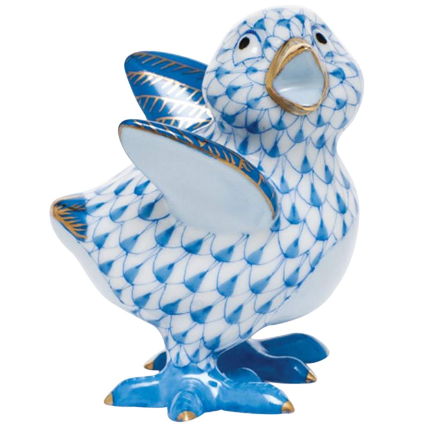 Nursery Rhymes-Fairy Tales Chicken Little-Blue - No Box by Herend-1