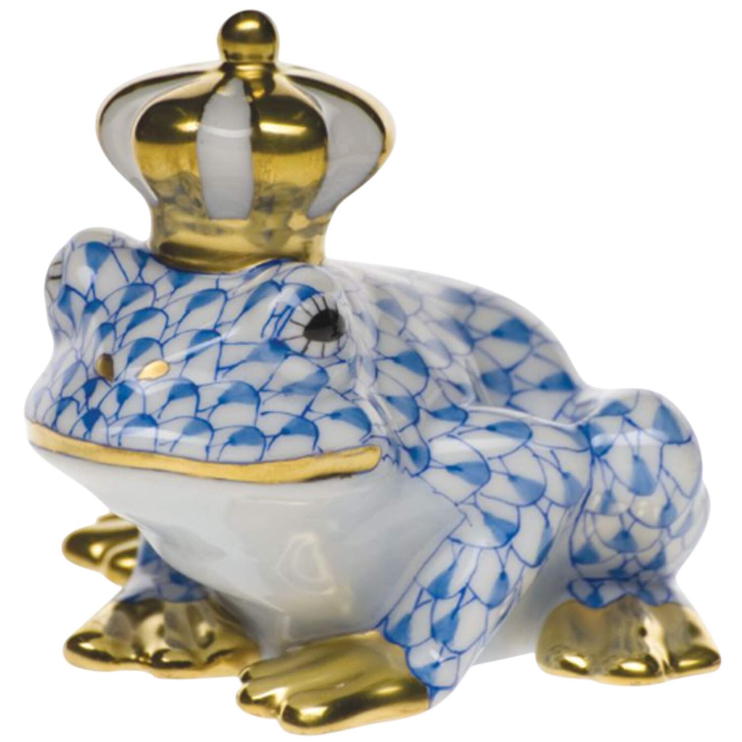 Nursery Rhymes-Fairy Tales Frog Prince-Blue - No Box by Herend-1