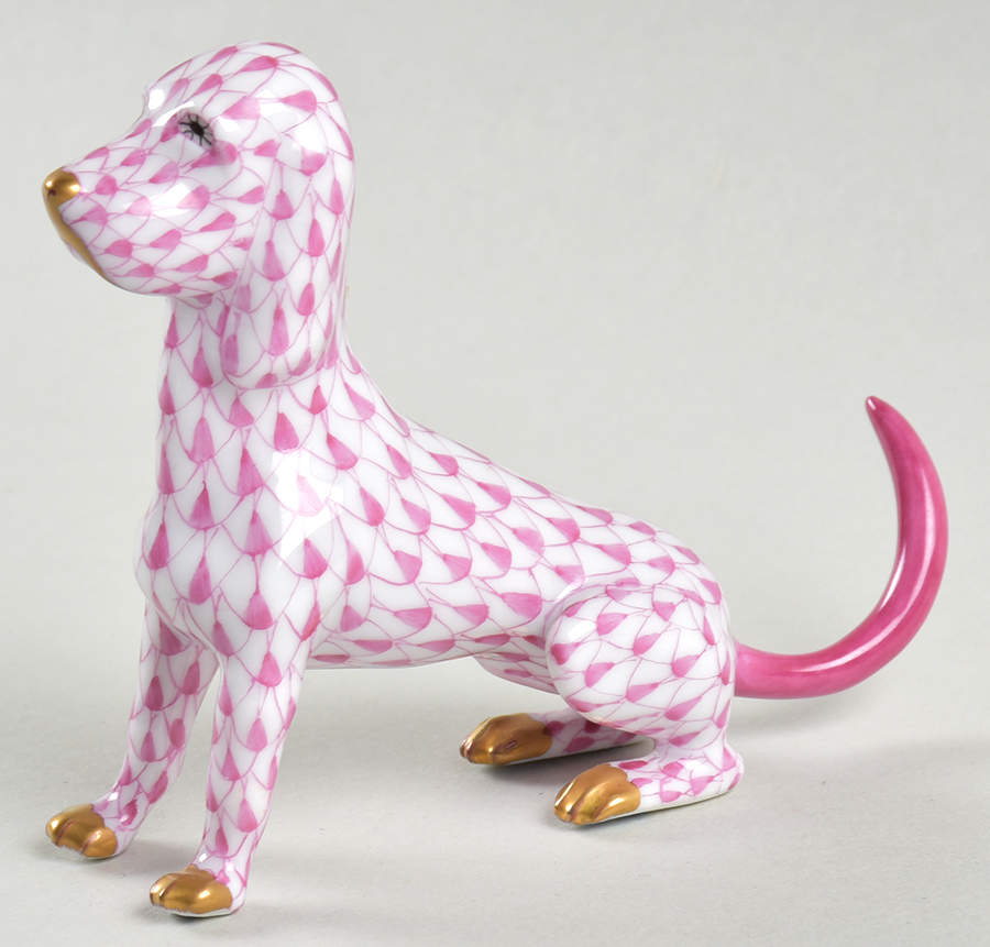 Dogs Baby Hound-Raspberry - No Box by Herend-1