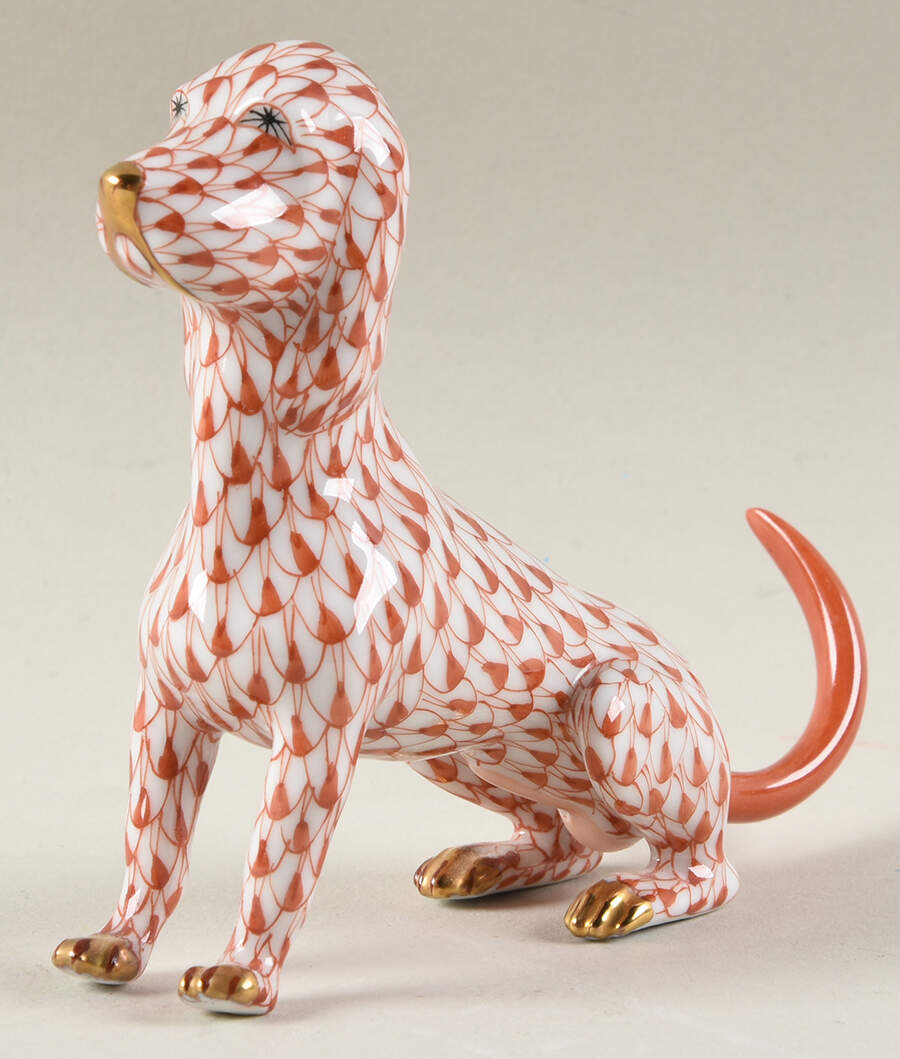 Dogs Baby Hound-Rust - No Box by Herend-1