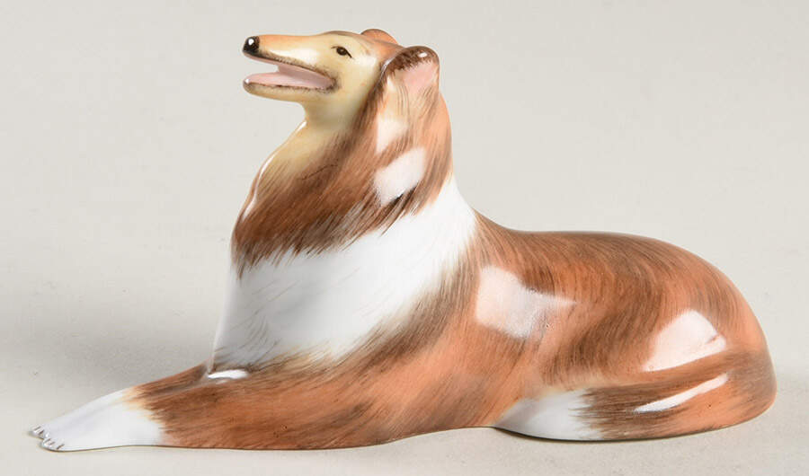 Dogs Collie-Natural - No Box by Herend-1