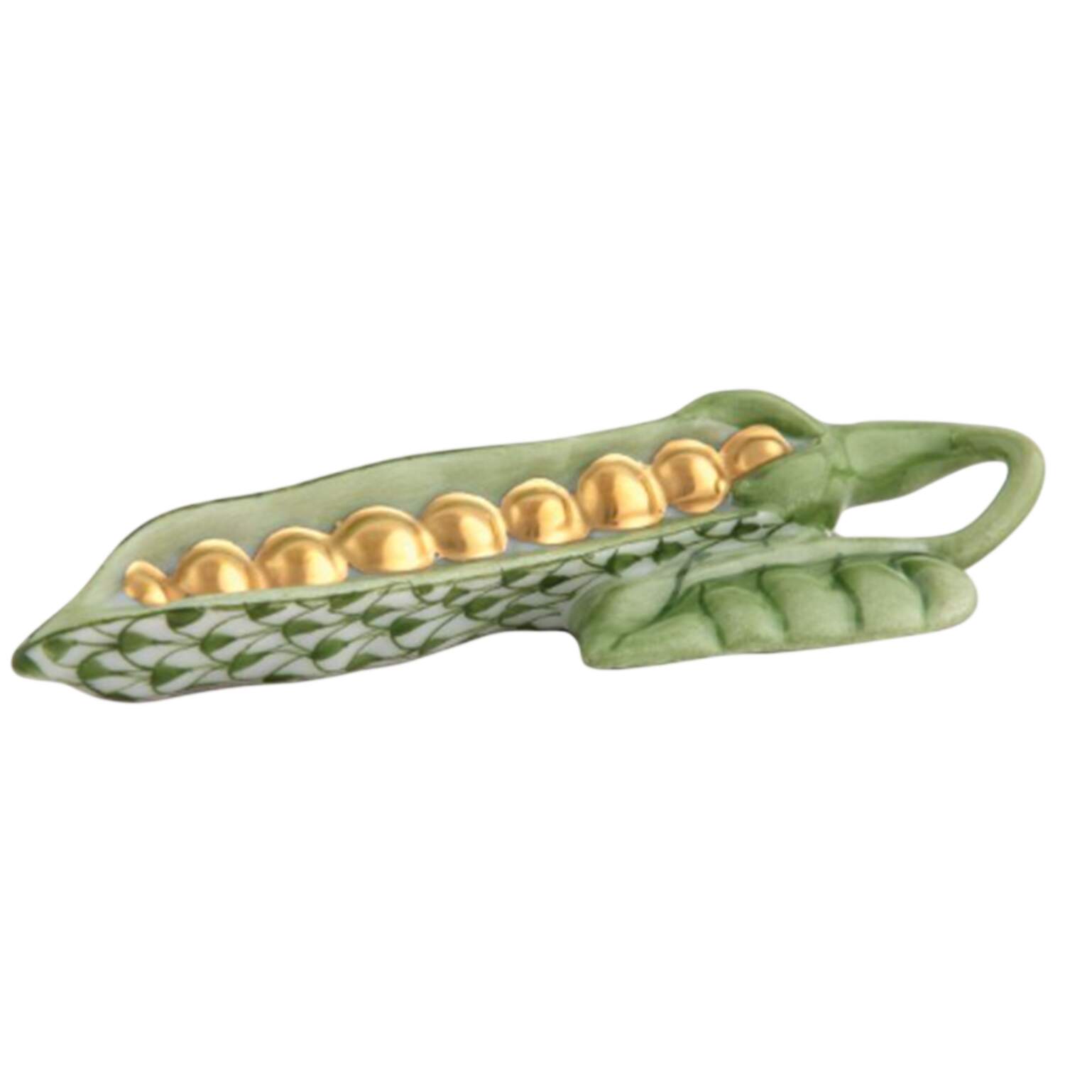 Fruits & Vegetables Peapod-Forest Green - No Box by Herend-1