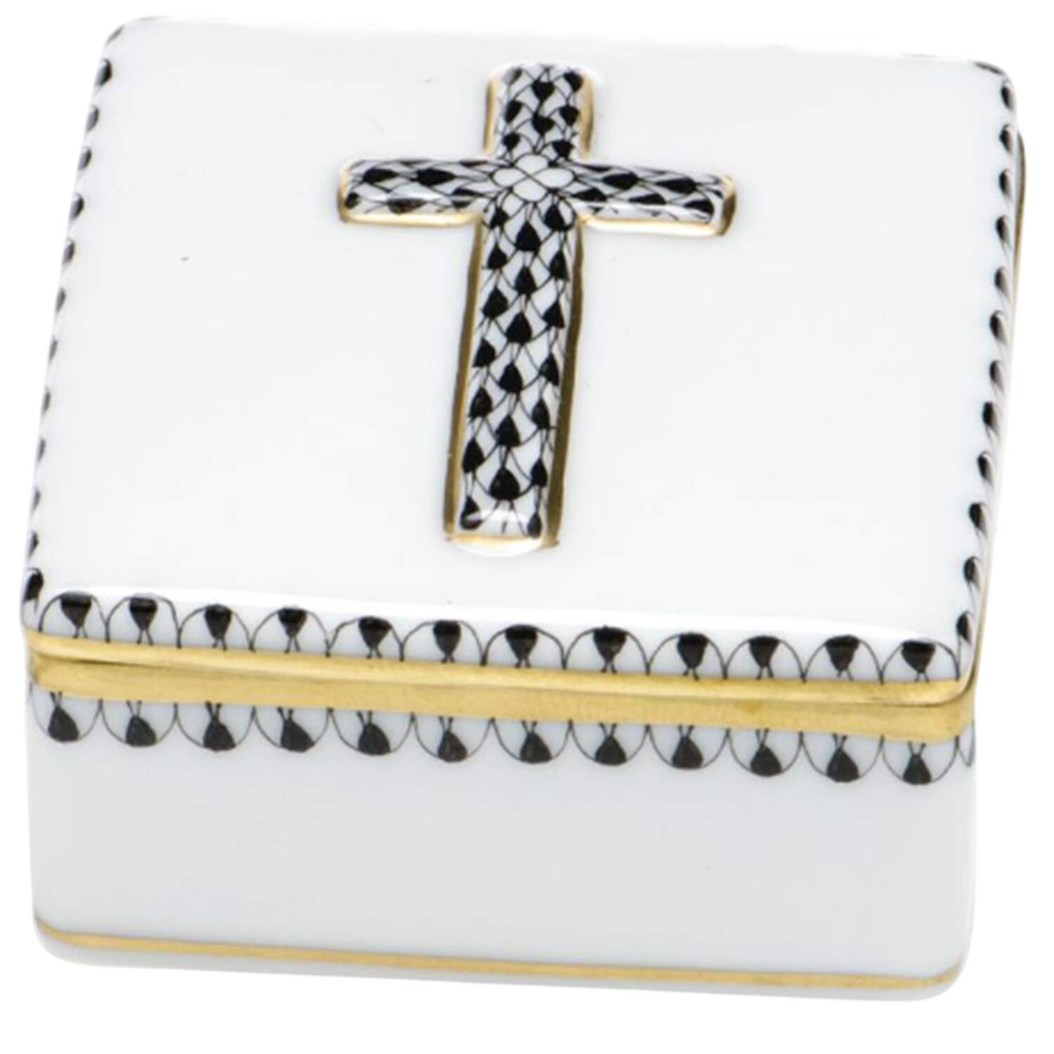 Boxes Prayer Box-Black - No Box by Herend-1