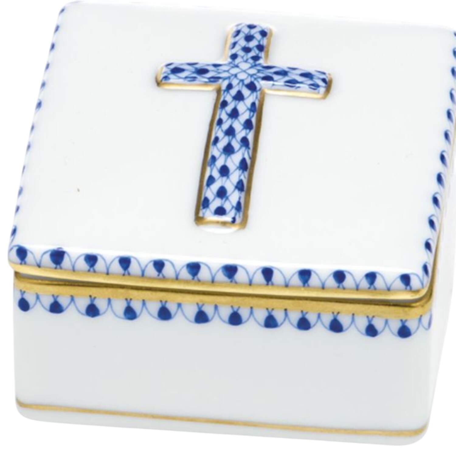 Boxes Prayer Box-Sapphire - No Box by Herend-1