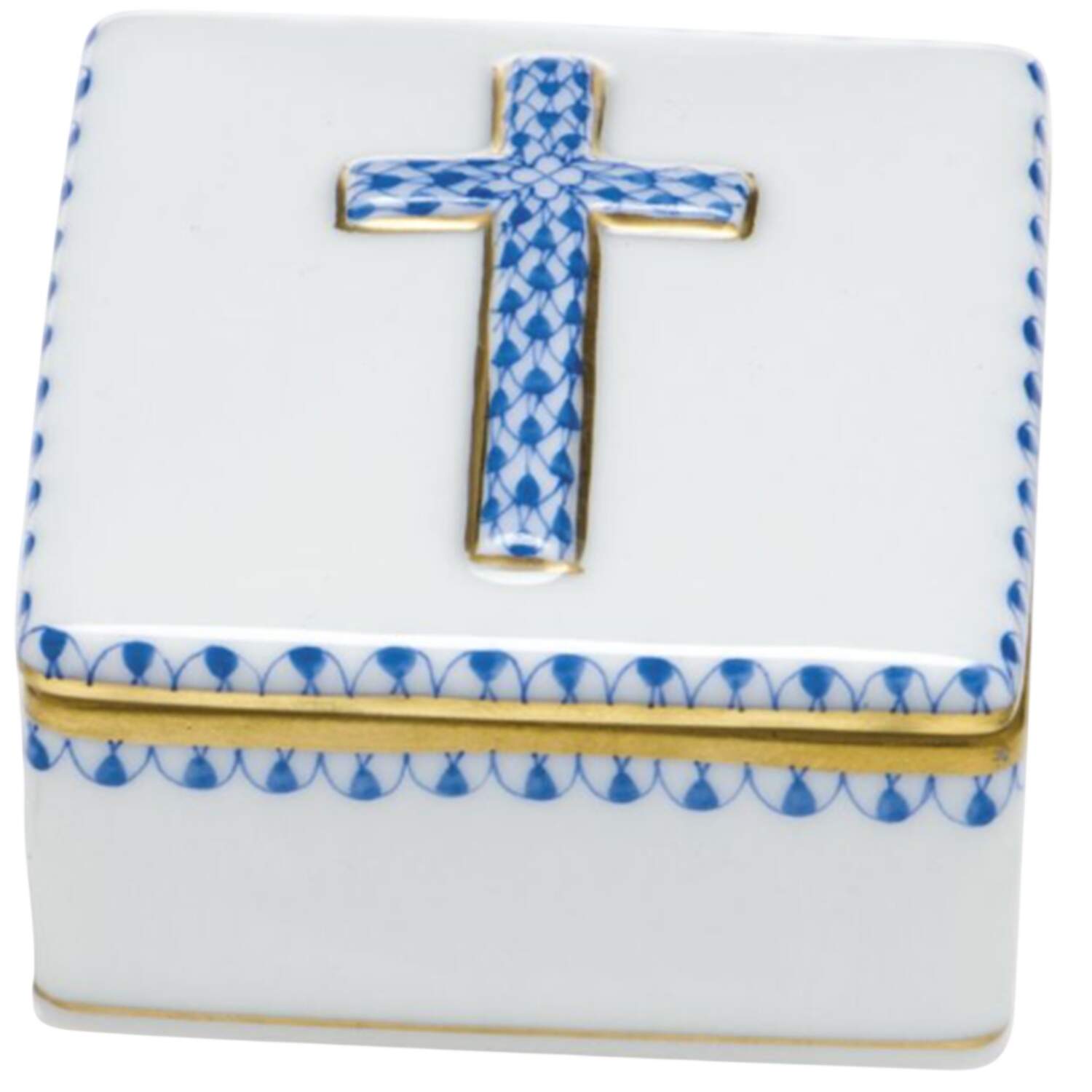 Boxes Prayer Box-Blue - No Box by Herend-1
