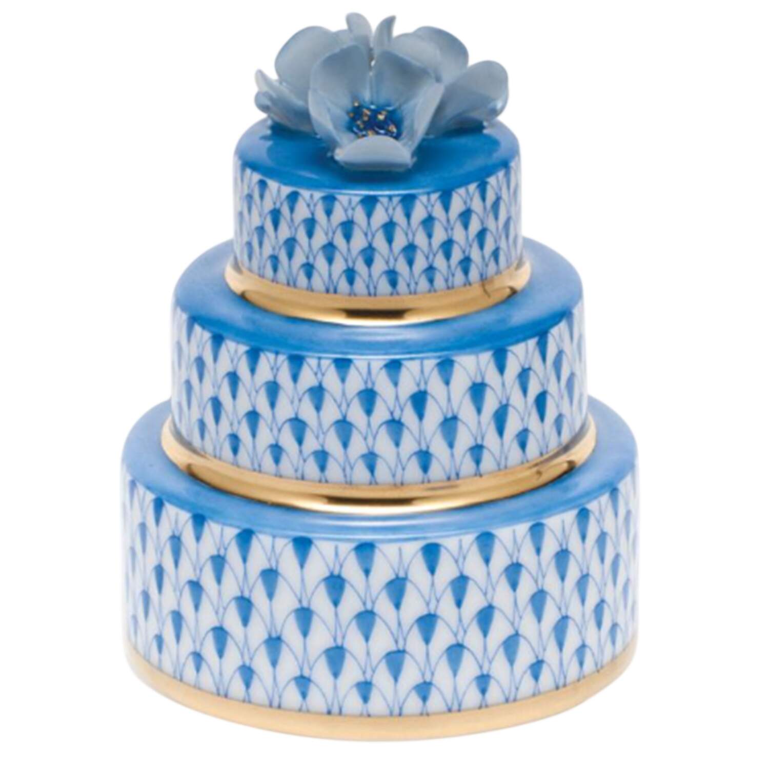 Manmade Objects Wedding Cake-Blue - No Box by Herend-1