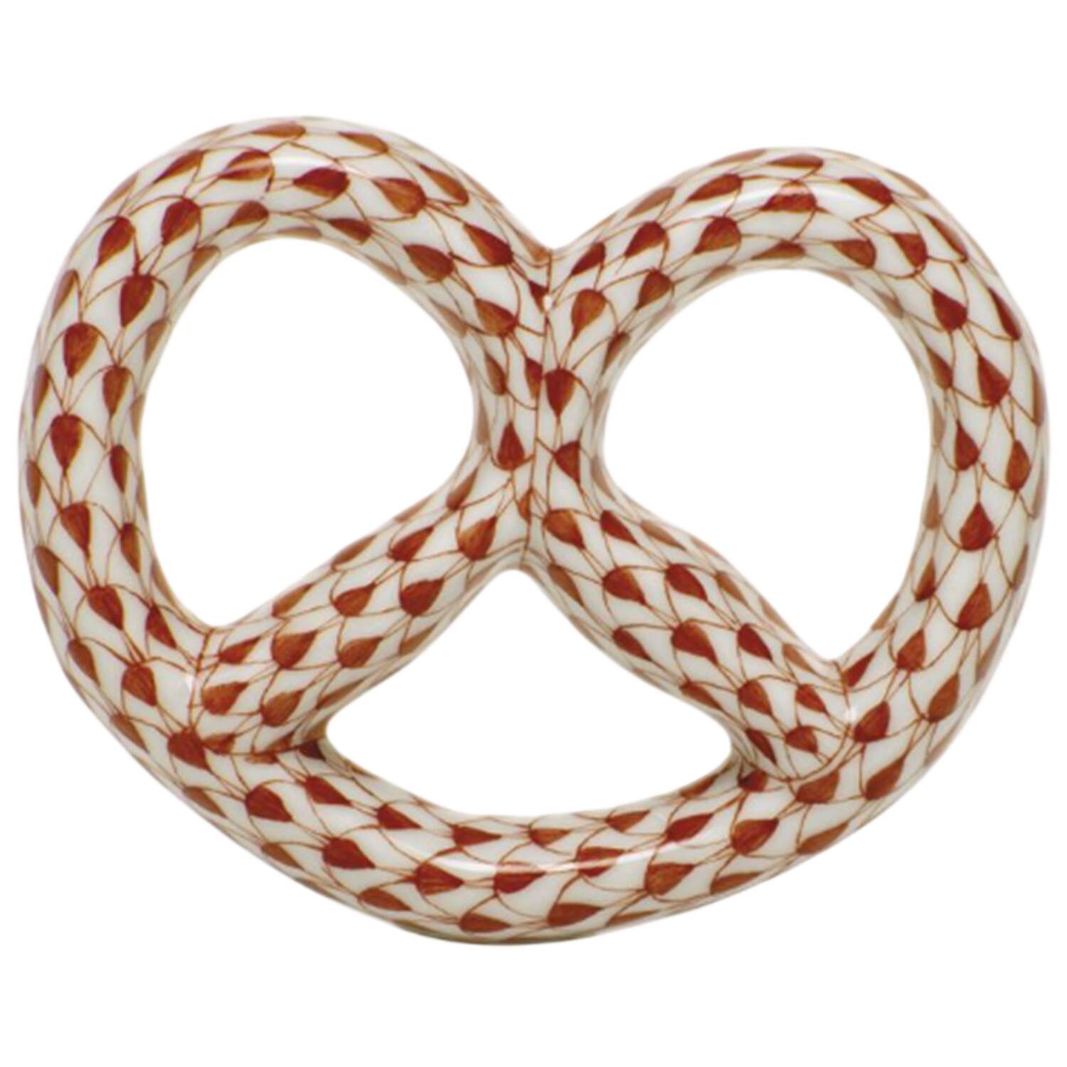 Manmade Objects Pretzel-Rust - No Box by Herend-1