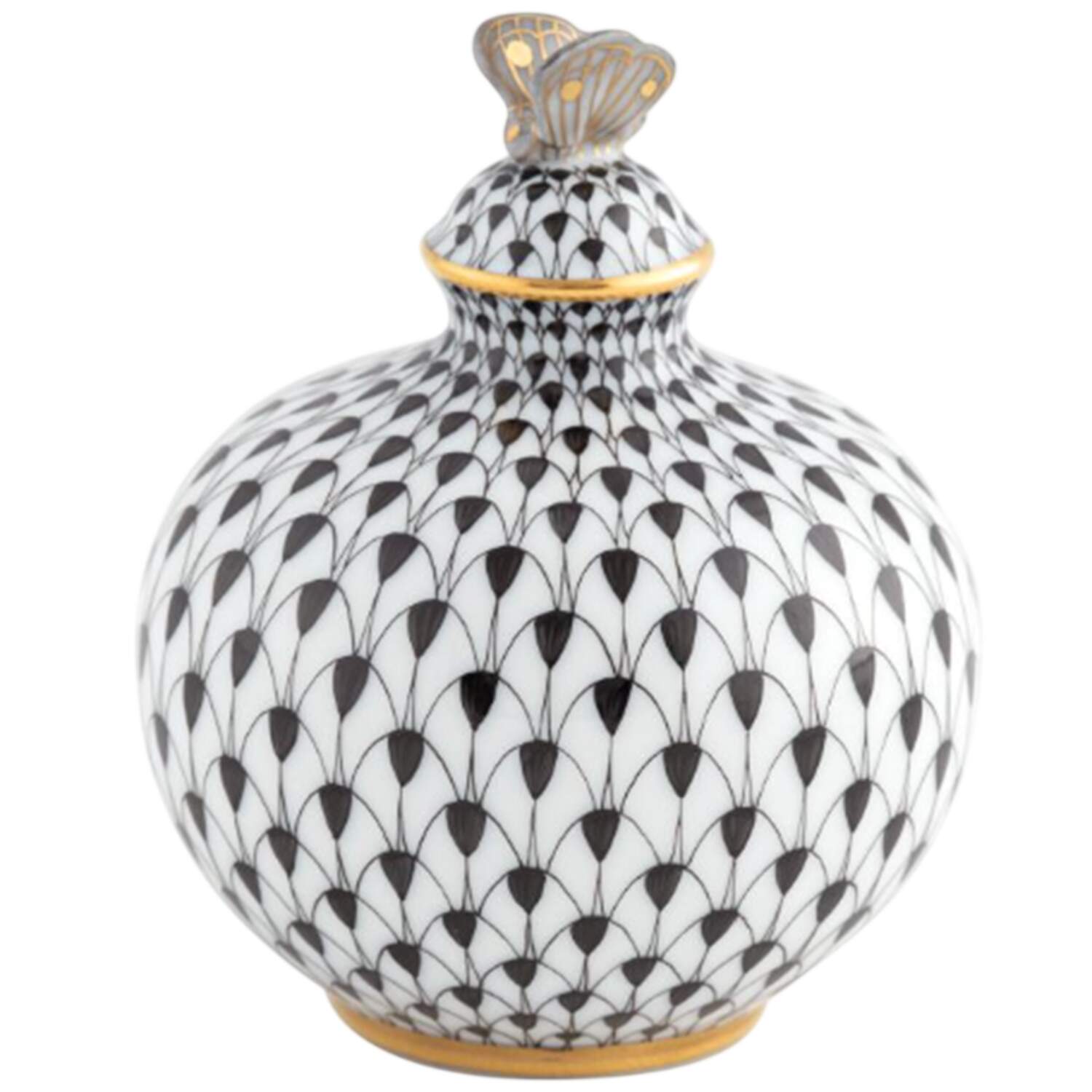 Manmade Objects Perfume Bottle Figurine-Black - No Box by Herend-1