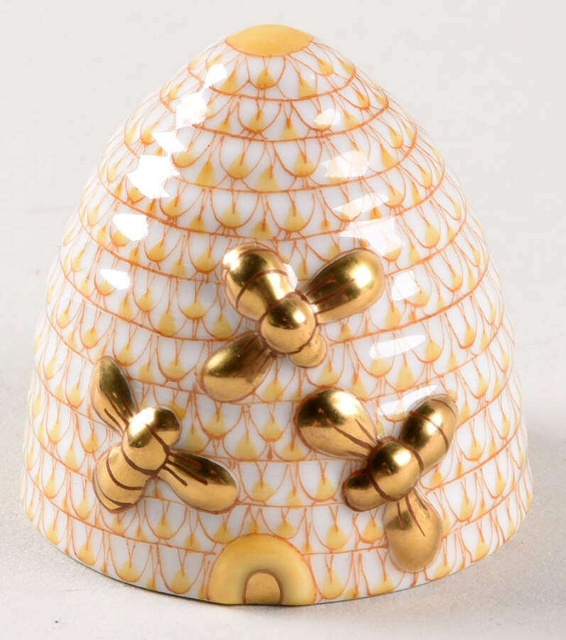 Bugs & Friends Beehive-Butterscotch - No Box by Herend-1