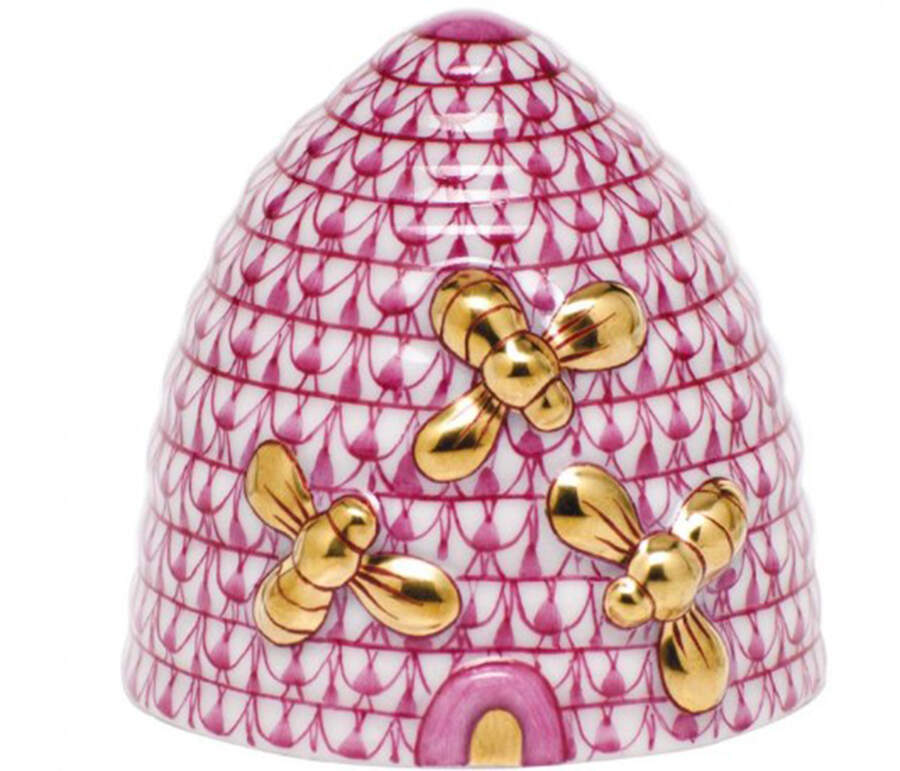 Bugs & Friends Beehive- Raspberry - No Box by Herend-1