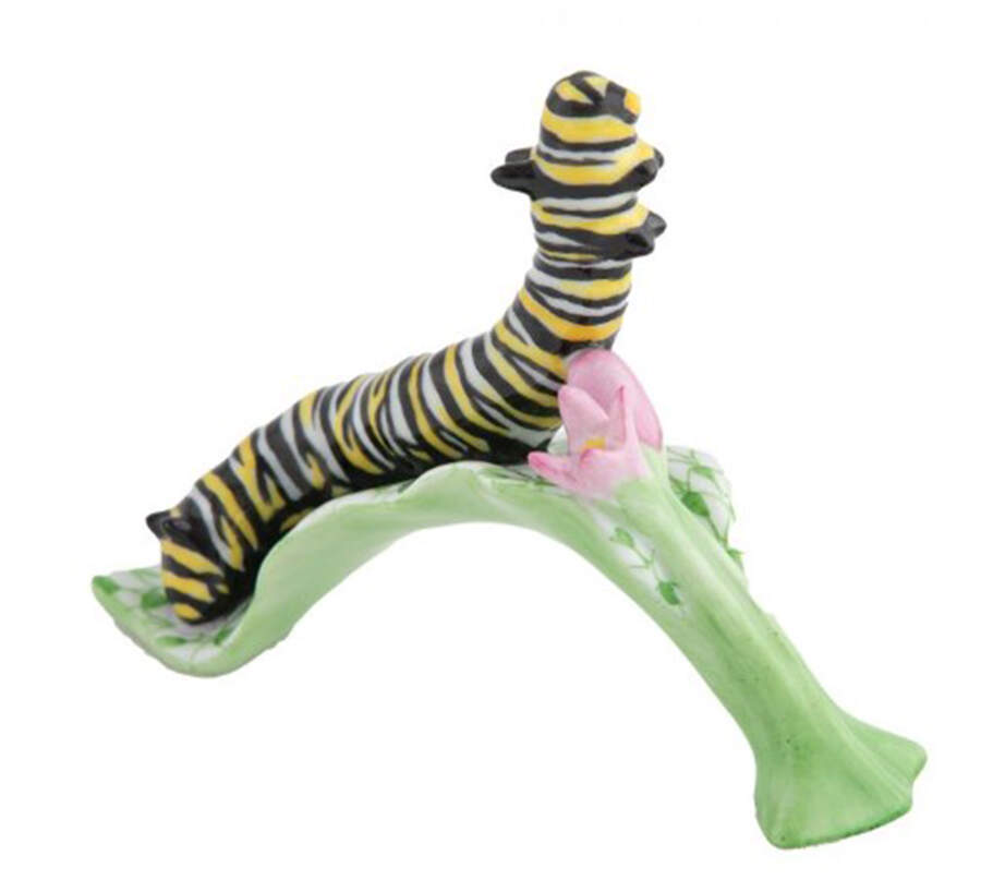 Bugs & Friends Monarch Butterfly Caterpillar- Multicolo - No Box by Herend-1