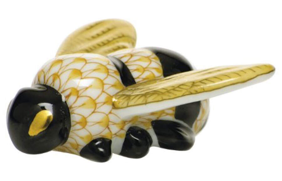 Bugs & Friends Bumble Bee- Butterscotch/Black - No Box by Herend-1