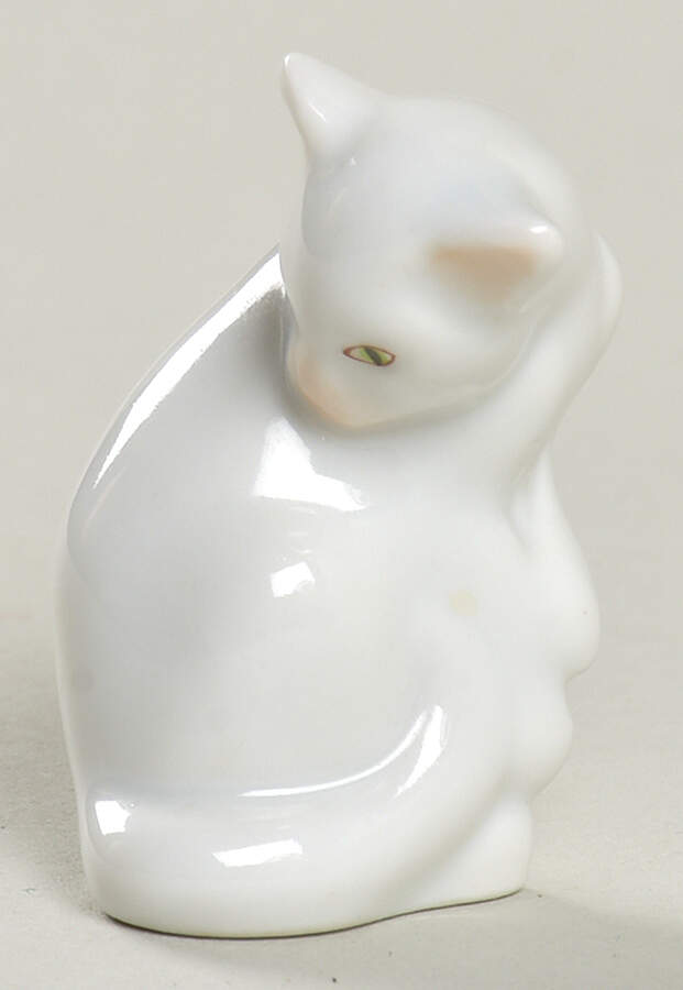 Cats Miniature Cat-Natural - No Box by Herend-1