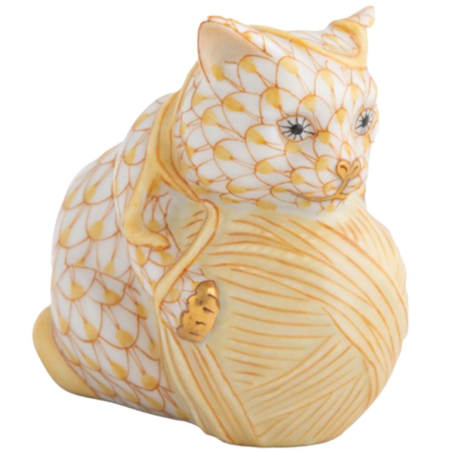 Cats Playful Kitten- Butterscotch - No Box by Herend-1