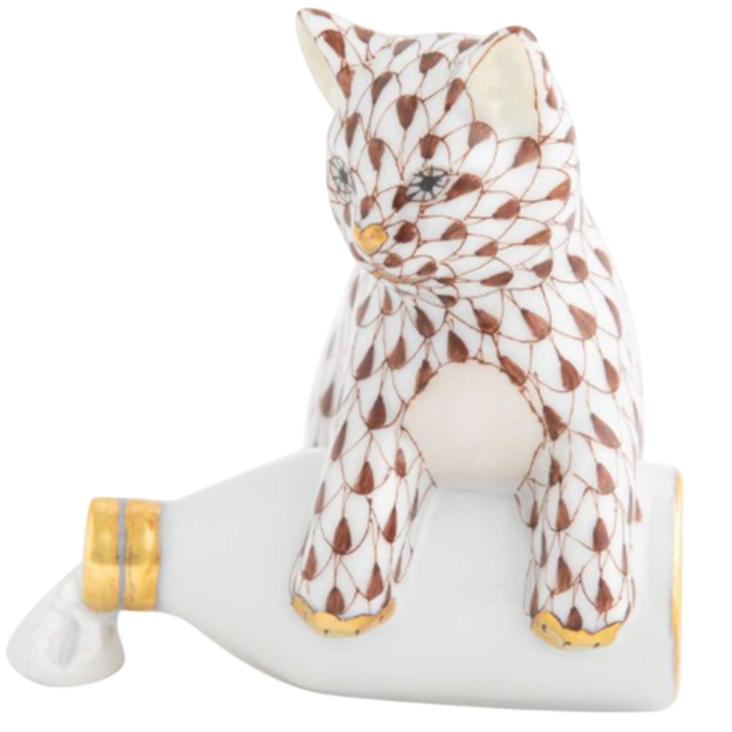 Cats Spilled Milk- Chocolate - No Box by Herend-1