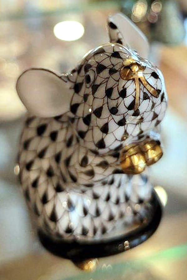 Rodents Mouse-Black - No Box by Herend-1