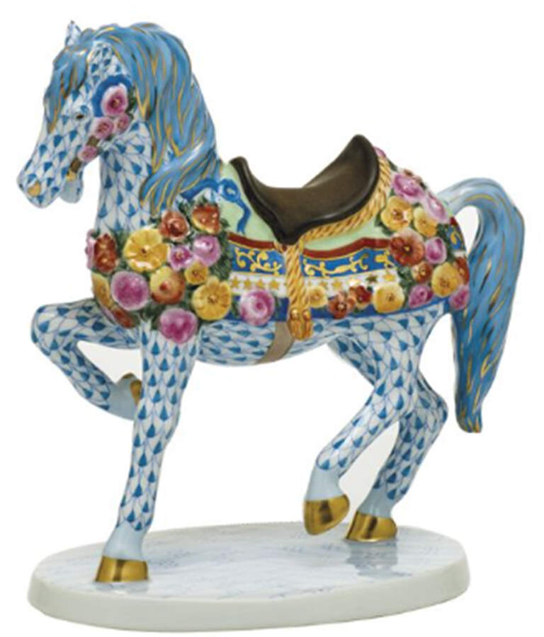 Horses (Equine) Carousel Horse-Multicolor - No Box 42 by Herend-1