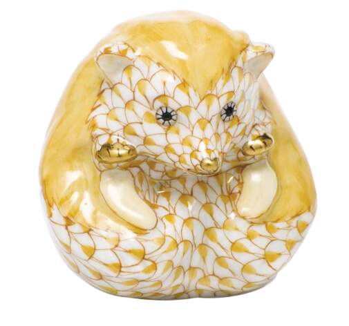 Wild Animals Baby Hedgehog- Butterscotch - No Box by Herend-1