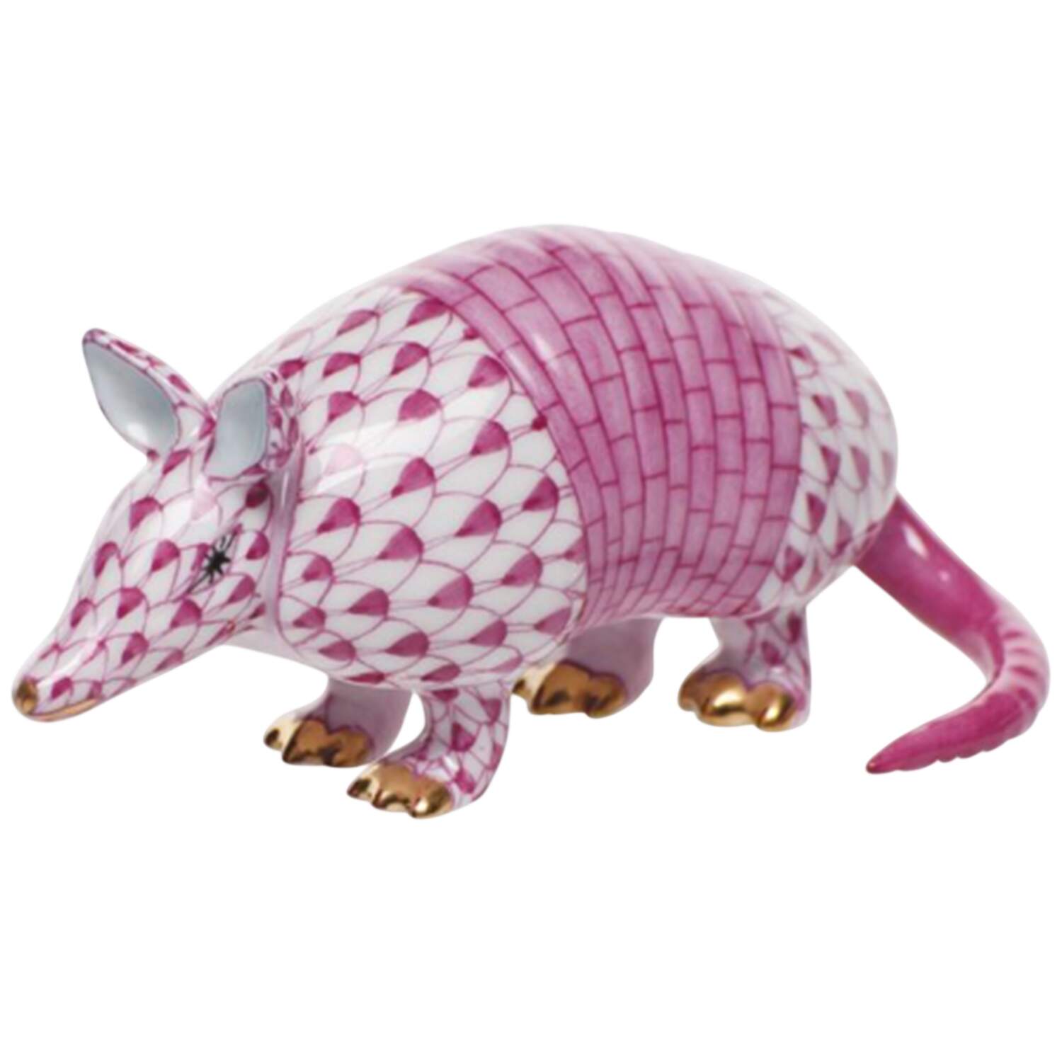 Wild Animals Armadillo-Raspberry - No Box by Herend-1