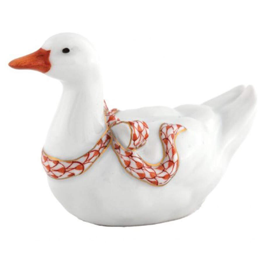 Ducks Sitting Duck- Rust - No Box by Herend-1