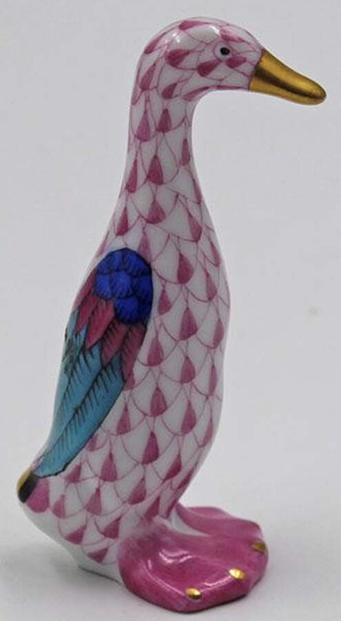 Ducks Duck-Standing/Raspberry - No Box by Herend-1