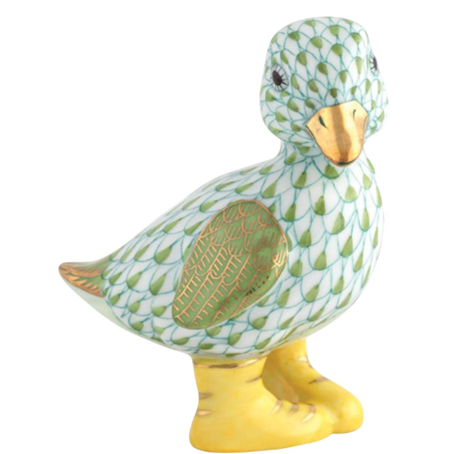 Ducks Duckling In Boots- Key Lime - No Box by Herend-1