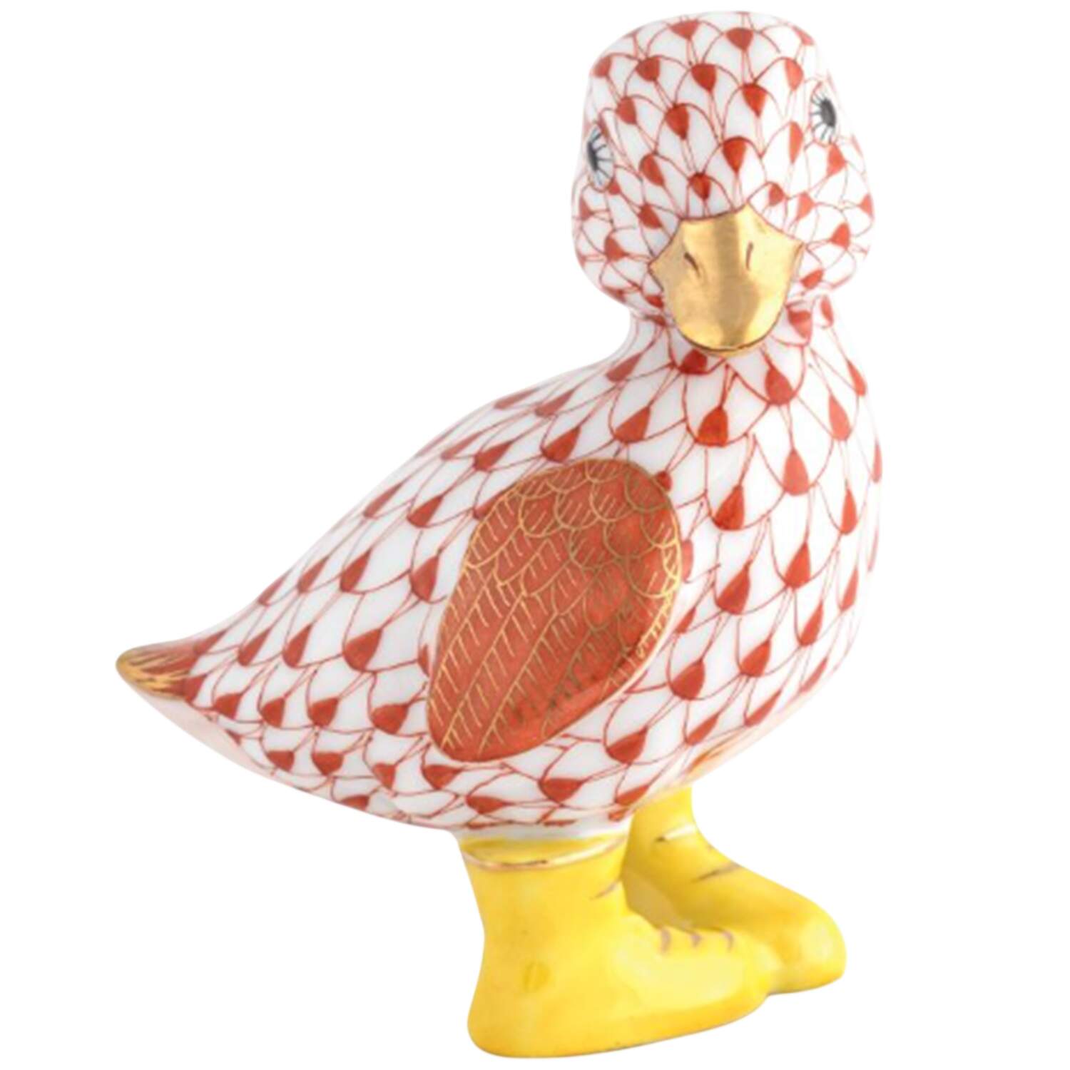 Ducks Duckling In Boots- Rust - No Box by Herend-1