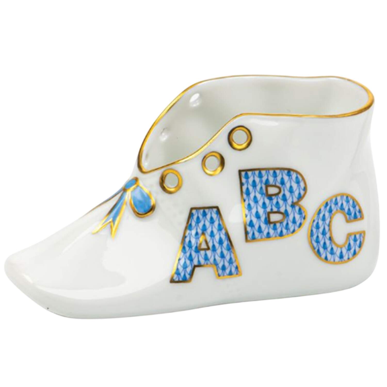 Childrens's Gifts & Toys Baby Shoe-Abe-Blue - No Box by Herend-1