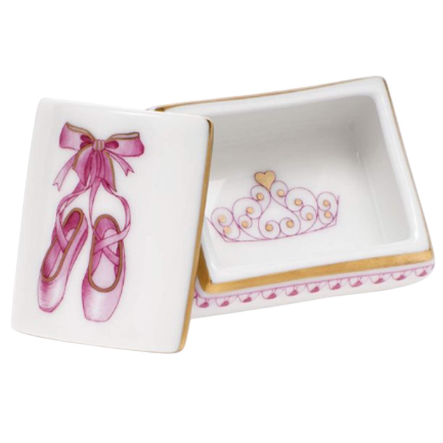 Childrens's Gifts & Toys Ballerina Box-Raspberry - No Box by Herend-1