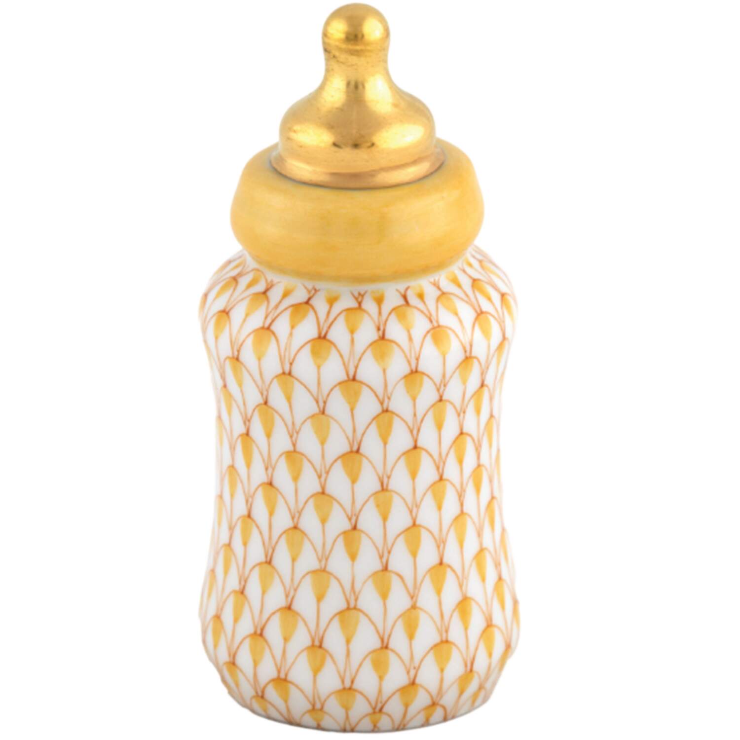 Childrens's Gifts & Toys Baby Bottle-Butterscotch  - No Box by Herend-1