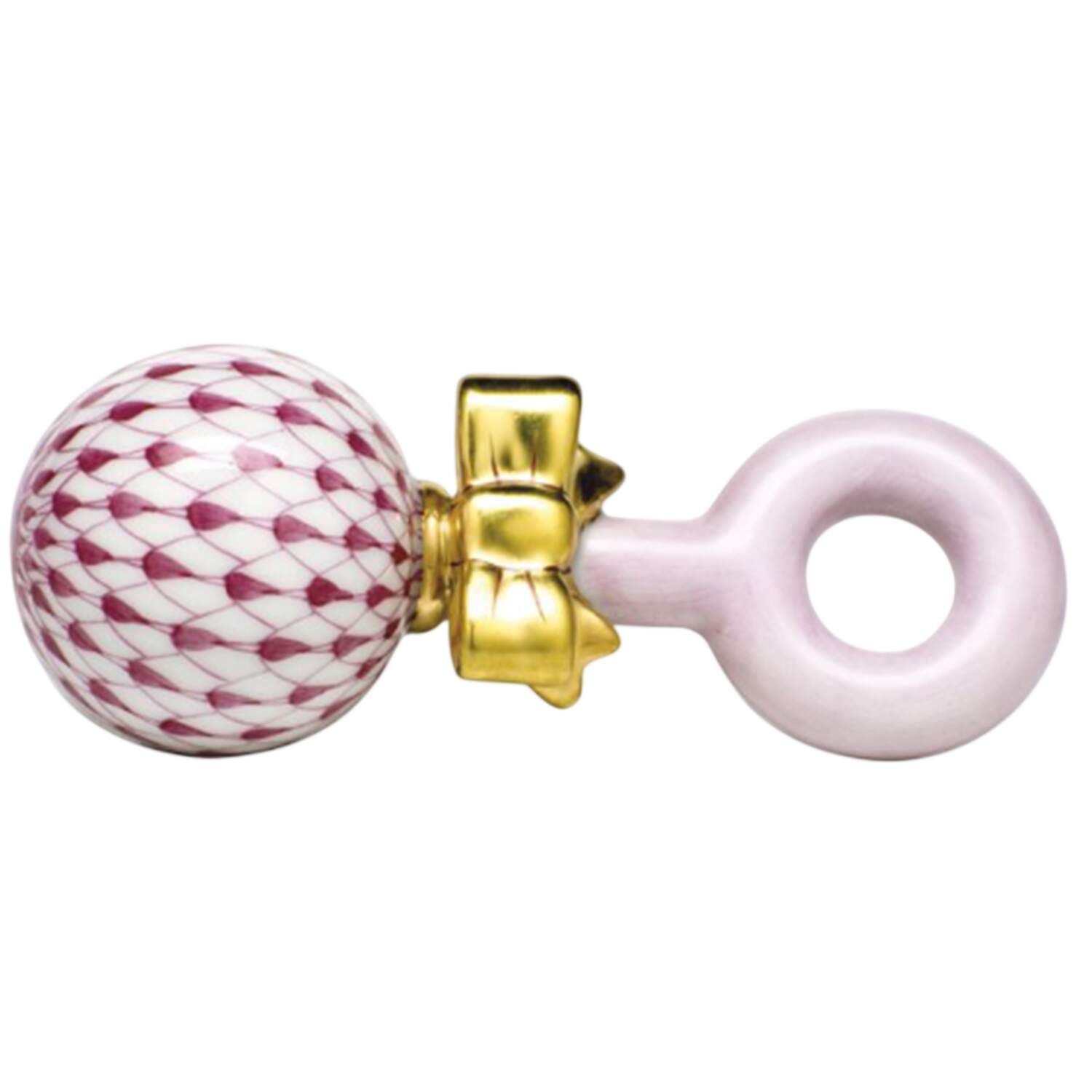 Childrens's Gifts & Toys Baby Rattle-Raspberry - No Box 42 by Herend-1