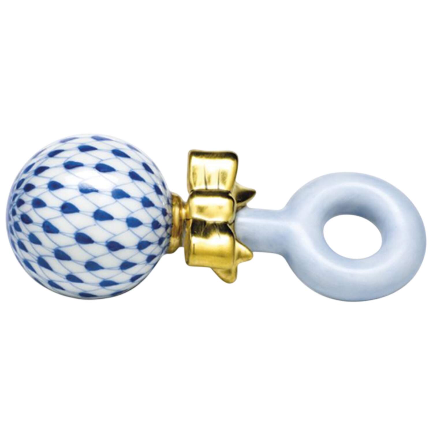 Childrens's Gifts & Toys Baby Rattle-Sapphire - No Box by Herend-1