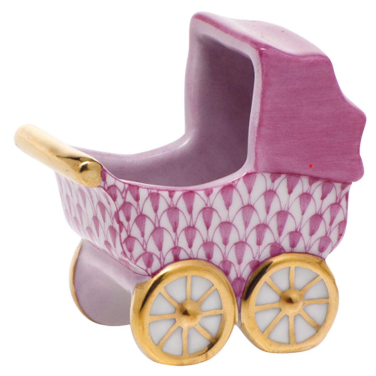 Childrens's Gifts & Toys Baby Carriage-Raspberry - No Box by Herend-1